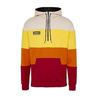 felpa uomo tjm half zip colorblock hoodie