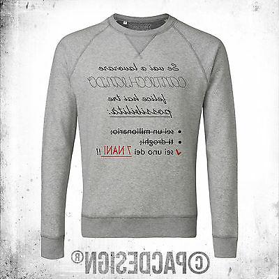 felpa uomo word funny ironic happy 7