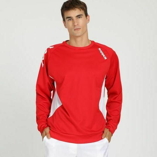 felpa uomo xl rosso bianco logo