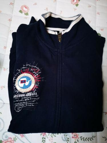 felpa uomo zip senza cappuccio
