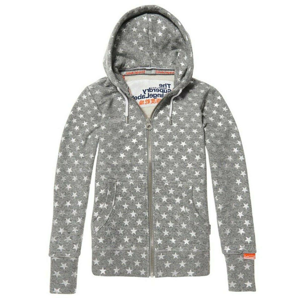 felpa zip cappuccio wmns orange label aop