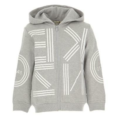felpa zip capuccio bambino grigio kp17578