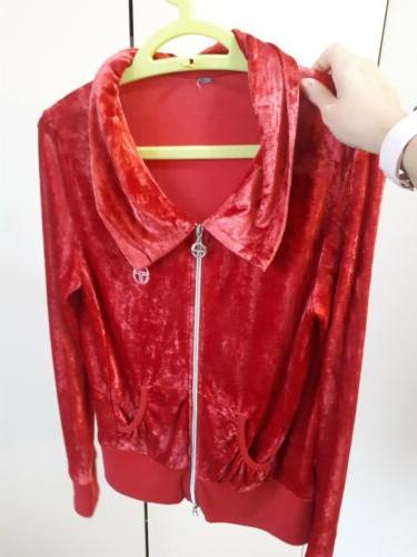 felpa zip ciniglia rosso sport fitness donna