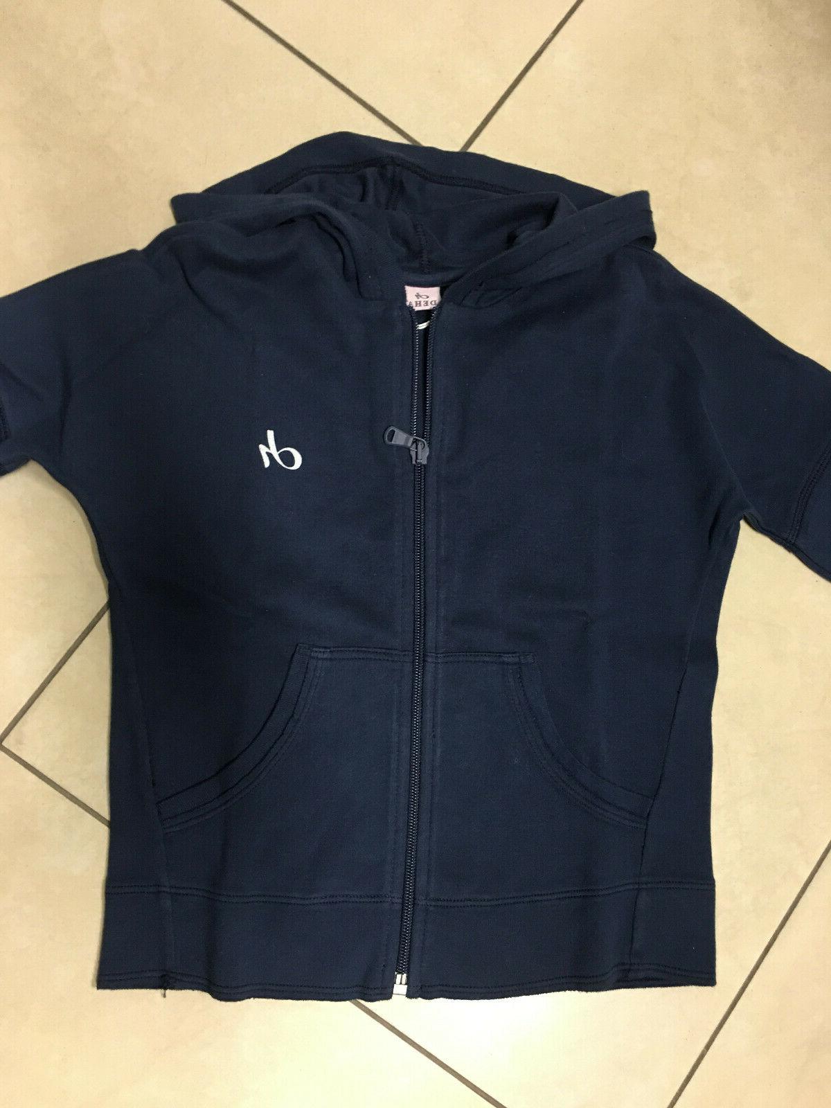 felpa zip con cappuccio bambina blu 10