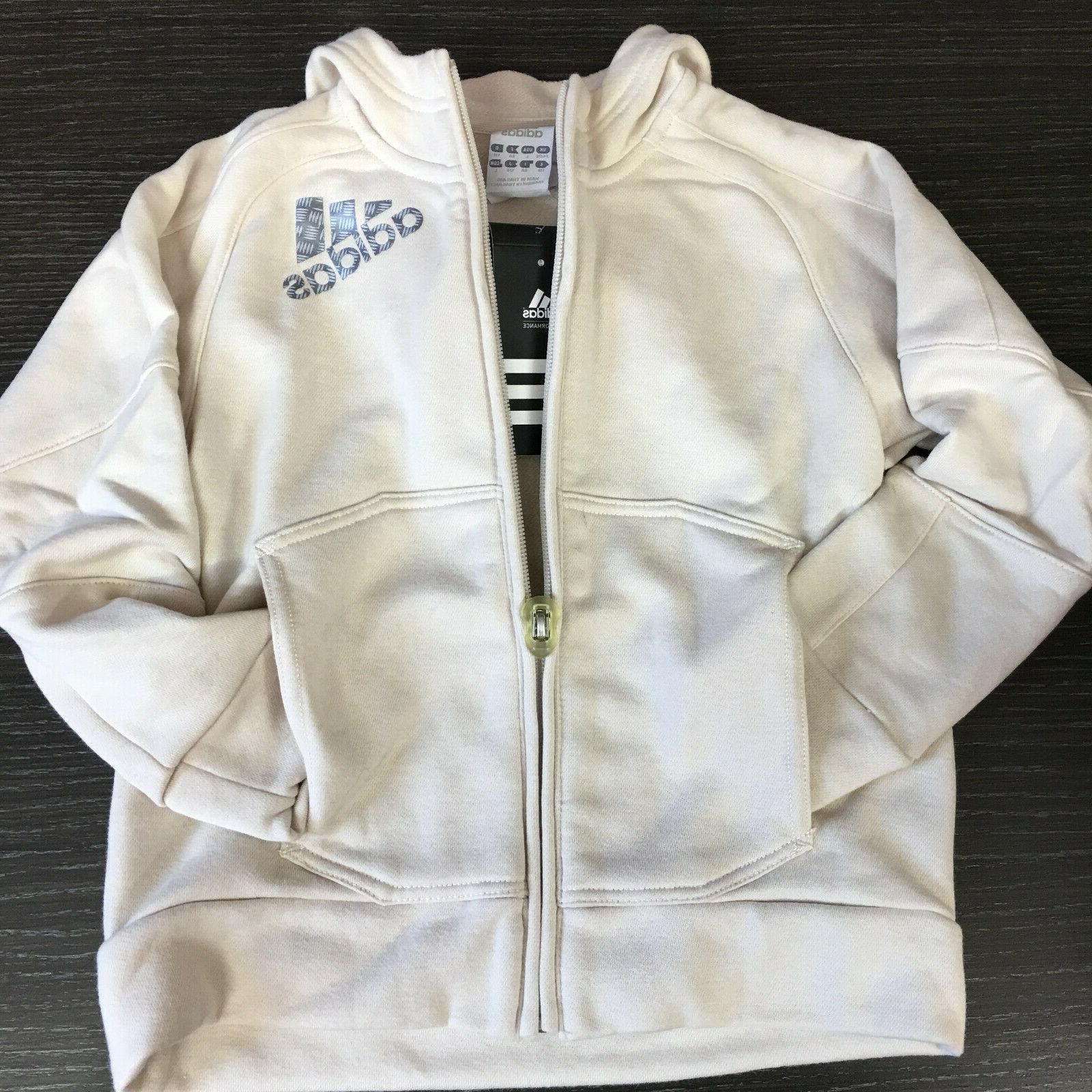 felpa zip con cappuccio bambino beige e