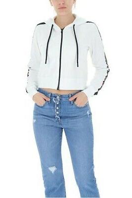 felpa zip e fascia logo fluo