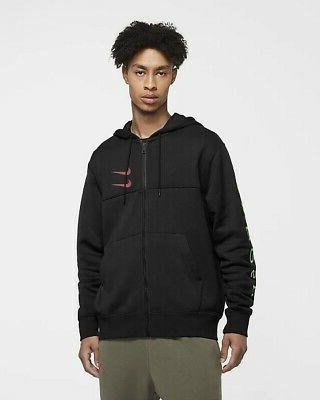 felpa zip lunga e cappuccio swoosh hoodie