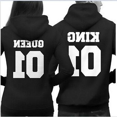 felpe cappuccio king e queen numeri tuoi