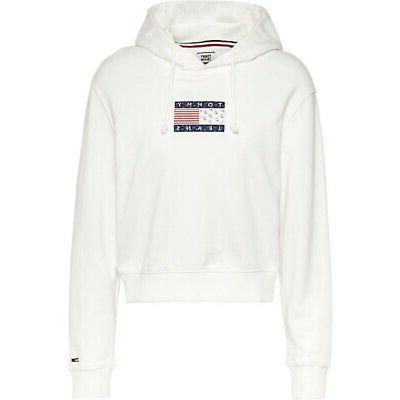 felpe con cappuccio donna dw0dw08817 bianco dw0dw08817