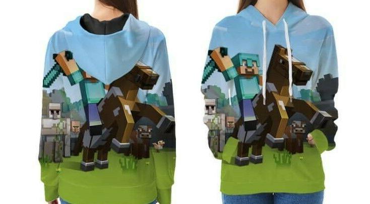 felpe con cappuccio minecraft videogiochi da bambini
