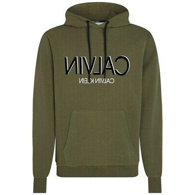 felpe con cappuccio uomo k10k105584 verde k10k105584