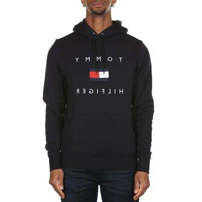 felpe con cappuccio uomo tommy flag hilfiger