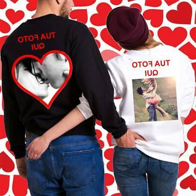 felpe coppia stampa personalizzate con foto regalo