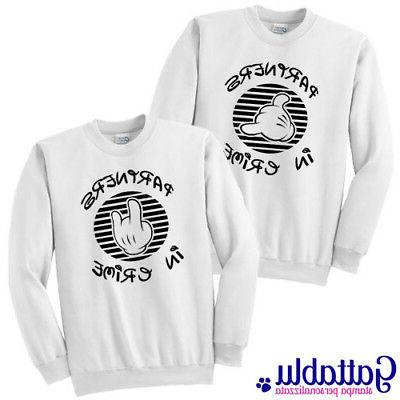 felpe di coppia unisex partners in crime