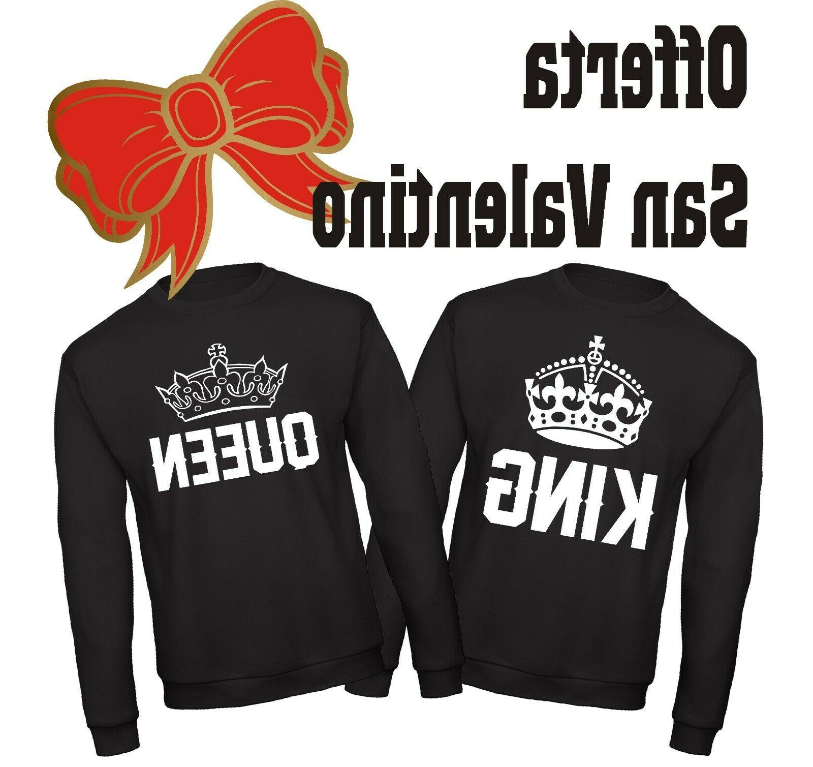 felpe innamorati san valentino king queen re