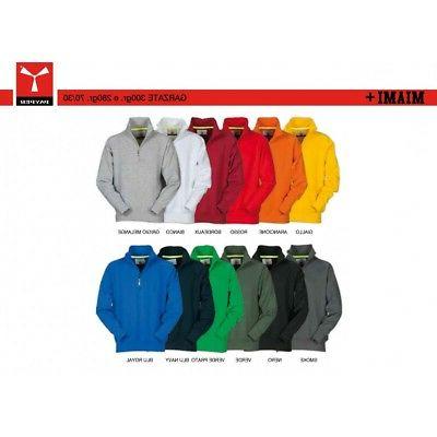 felpe manica reglan miami uomo mezza zip
