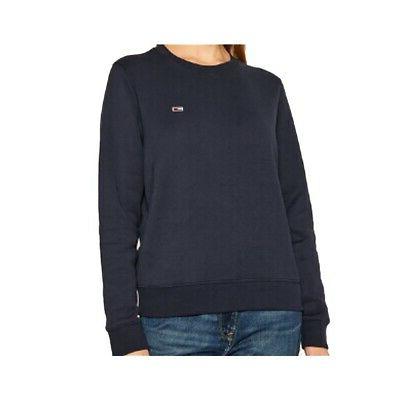 felpe senza cappuccio donna dw0dw09227 blu dw0dw09227