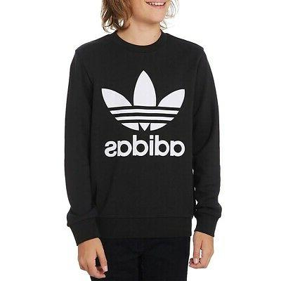 felpe senza cappuccio unisex trefoil crew felpa