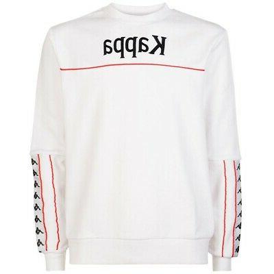 felpe senza cappuccio uomo 222banda denai white