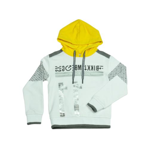felpe senza cappuccio uomo blusa bianco bk0005