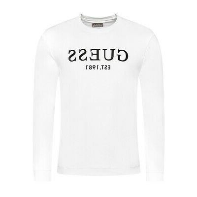 felpe senza cappuccio uomo m0yq31 k7on0 bianco