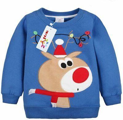 felpe sportive del natale cervi per bambine