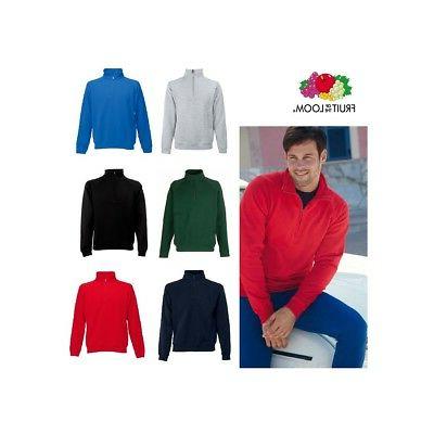 fr620320 felpa mezza zip uomo collo alto