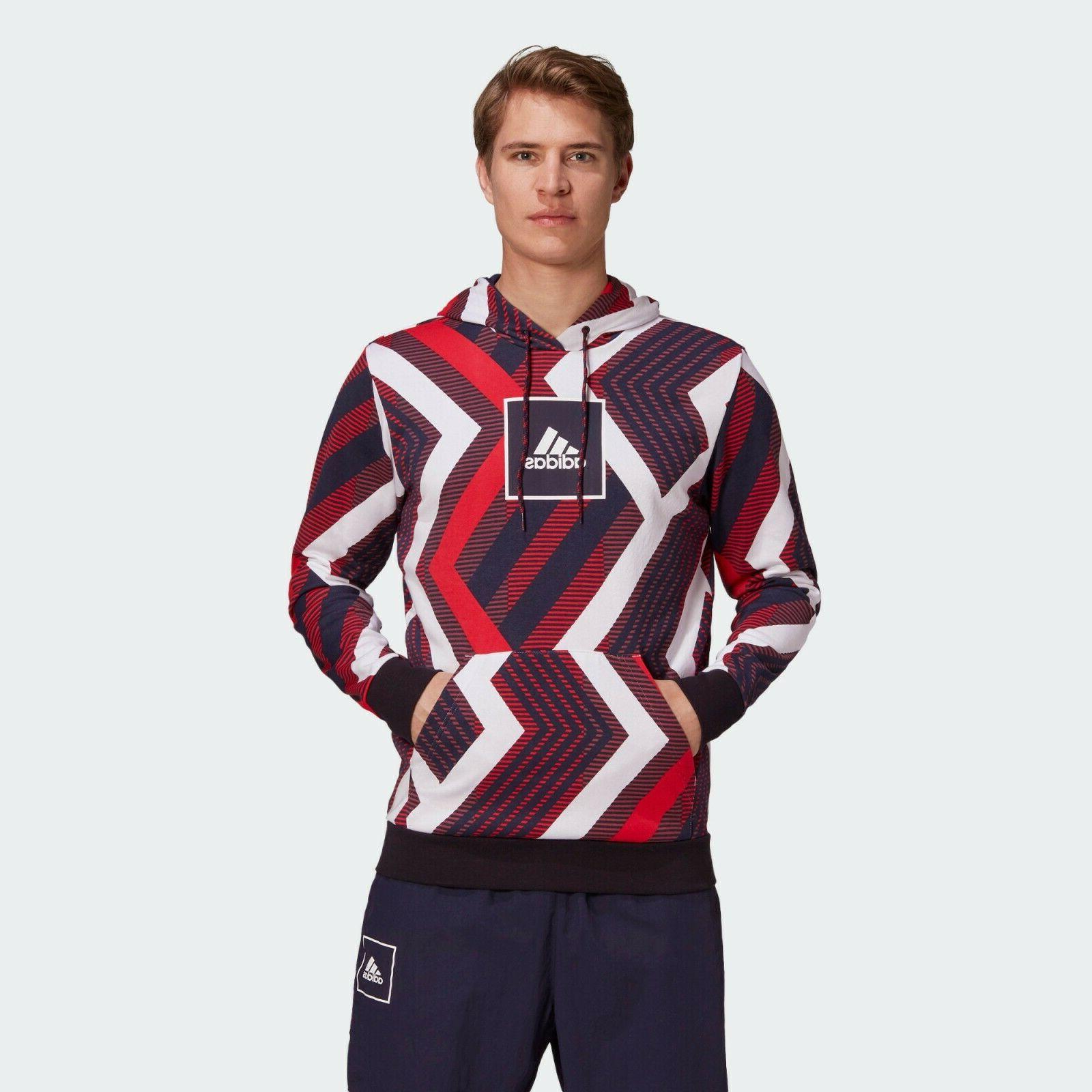 fr7211 felpa con cappuccio allover print uomo