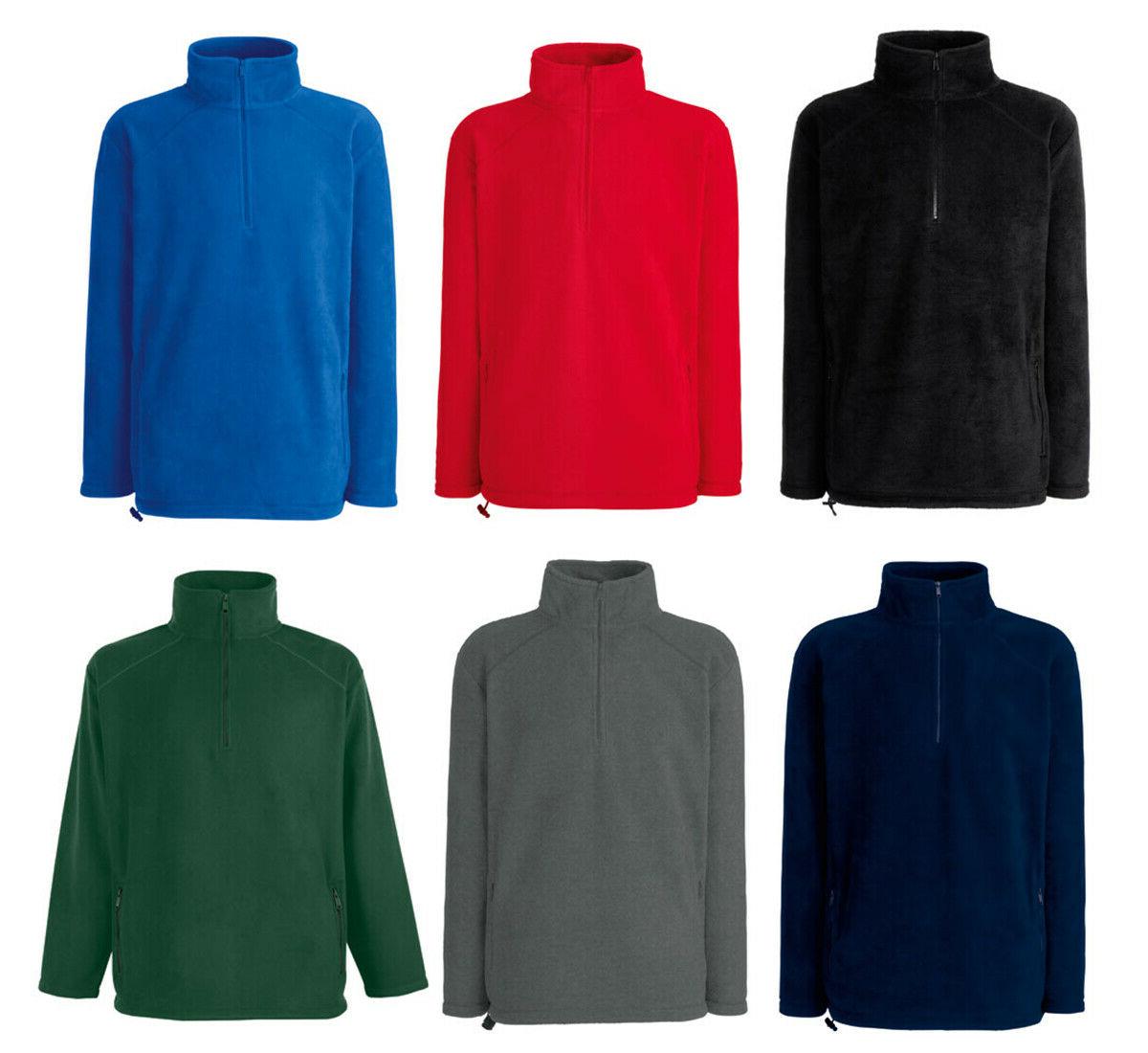 fruit of the loom mezza zip uomo