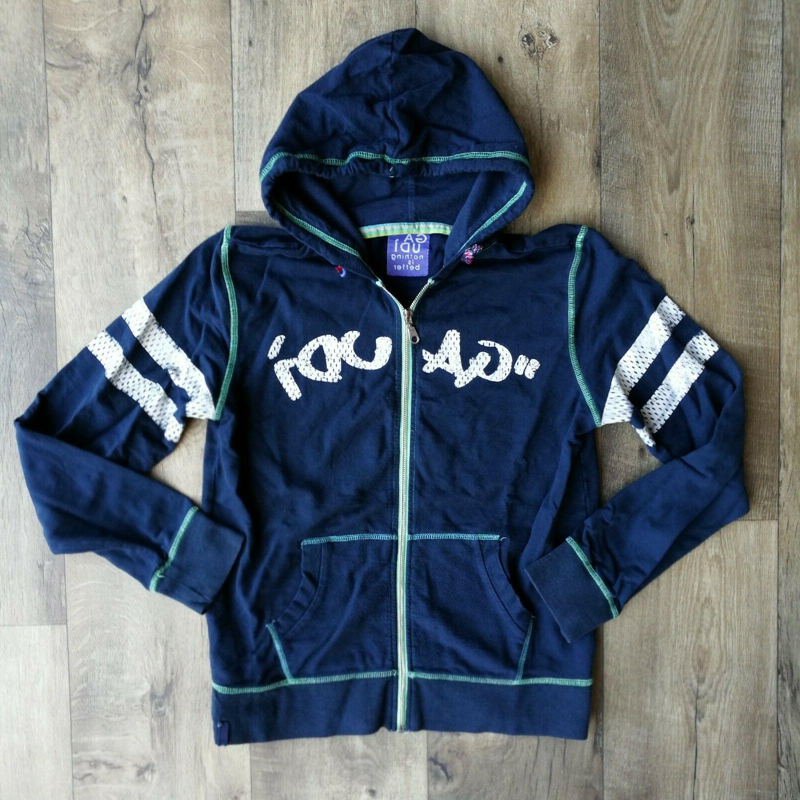 gaudi felpa cappuccio ragazzo scritta grande casual