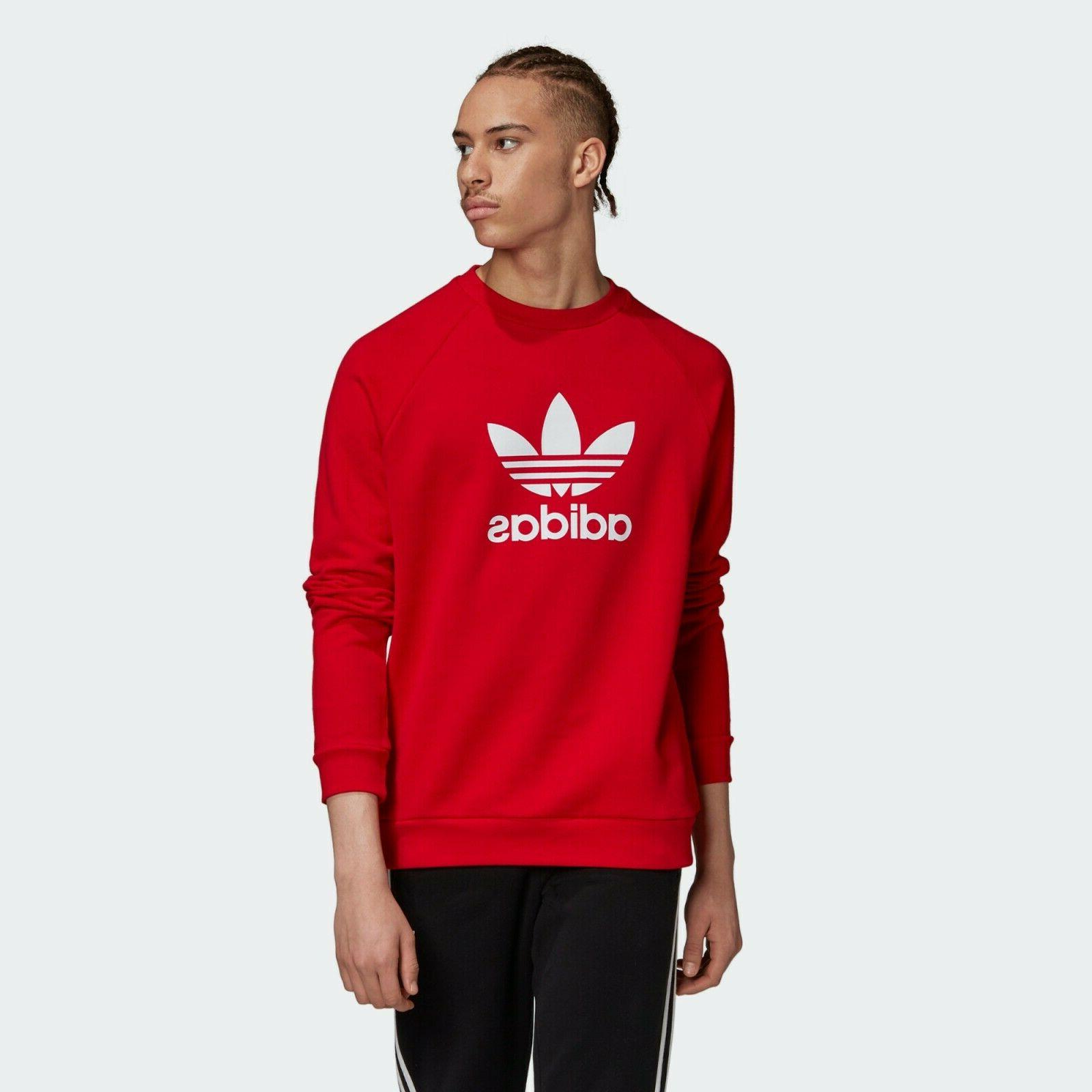 gd9926 felpa felpa trefoil warm up crew