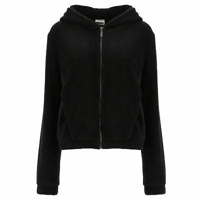 giacca cappuccio in eco pelle con interno