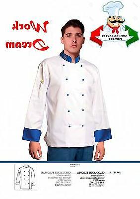 giacca chef cucina ristorante panificio pasticceria cotone