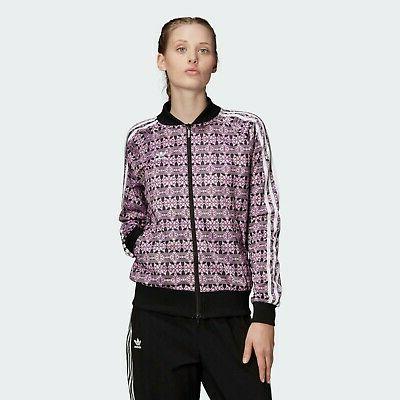 giacca donna track jacket trefoil allover fl4120