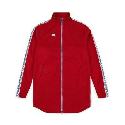 giacca felpa uomo sportswear in tessuto rosso