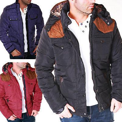 giacca invernale uomo lucido biker trapuntato caldo