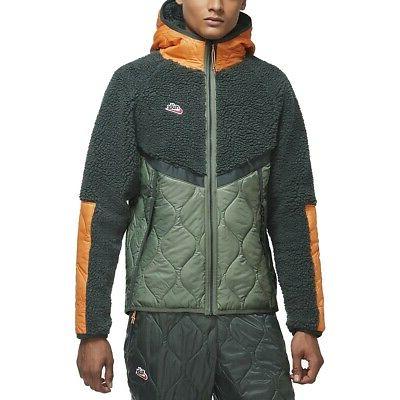 giacca pile sportswear heritage cu4446 384 verde