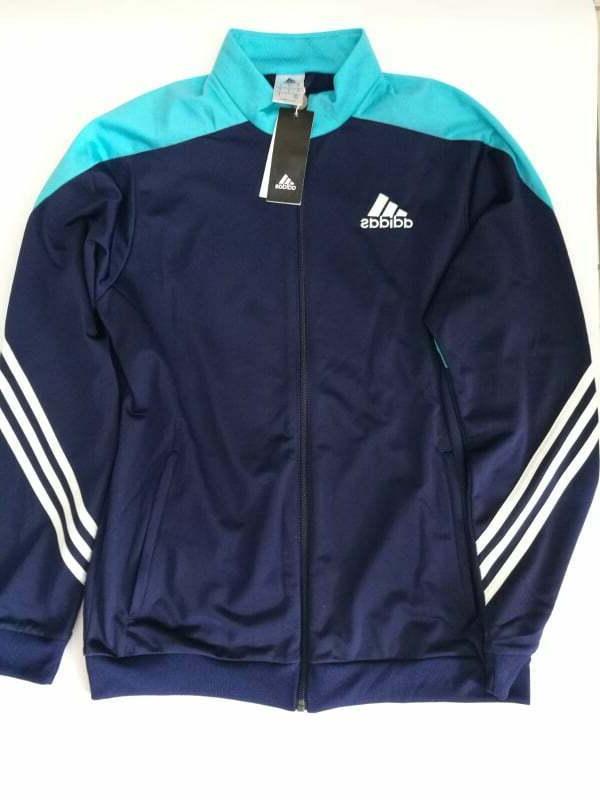 giacca uomo con zip blu e turchese