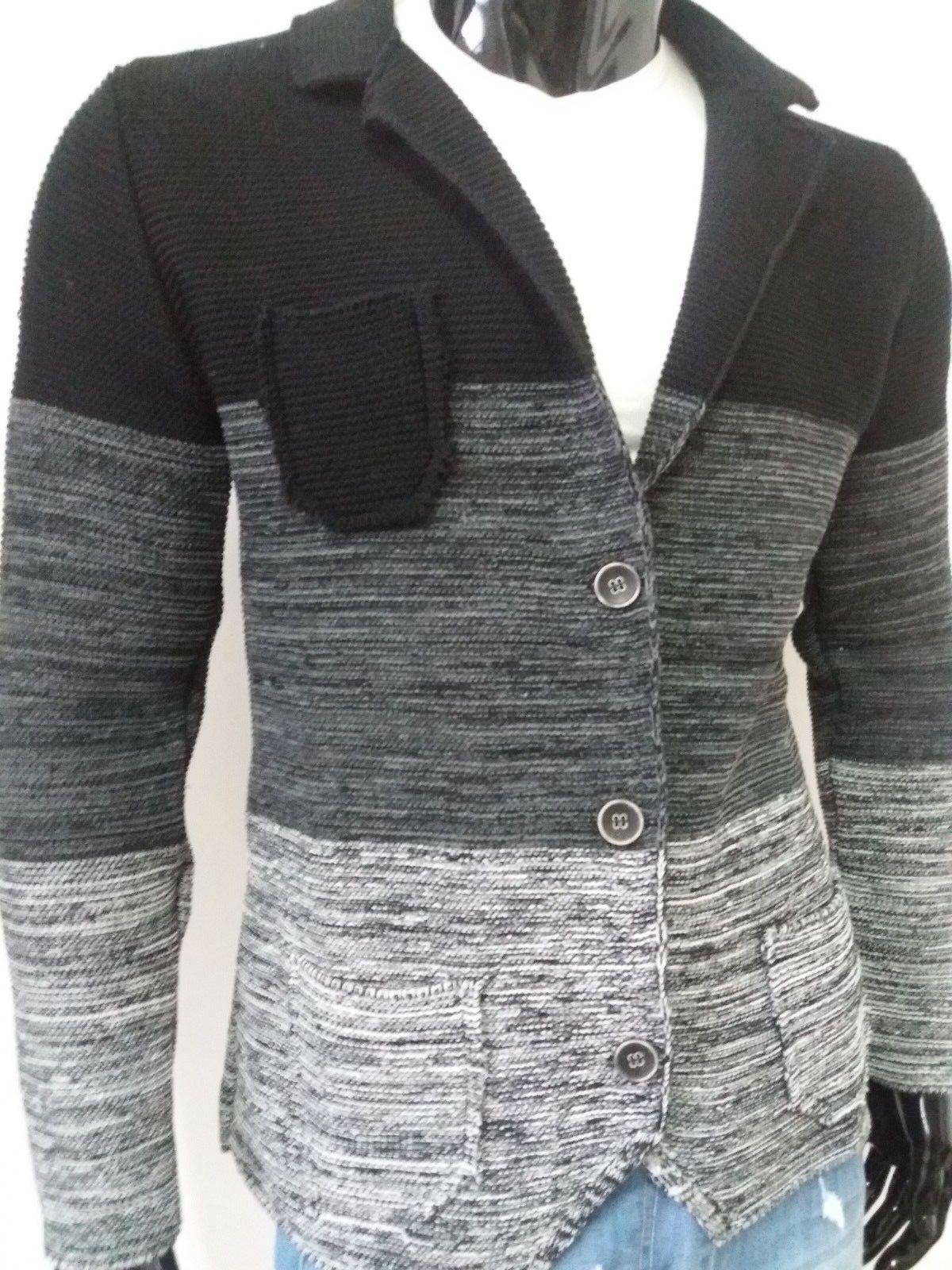 giacca uomo misto lana lavorato a maglia