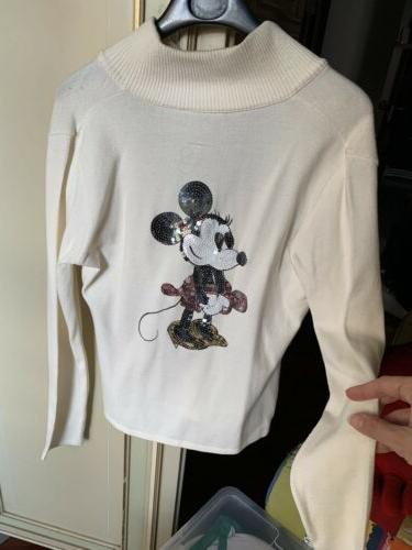 giacchetto felpa minnie mouse topolina zip tg