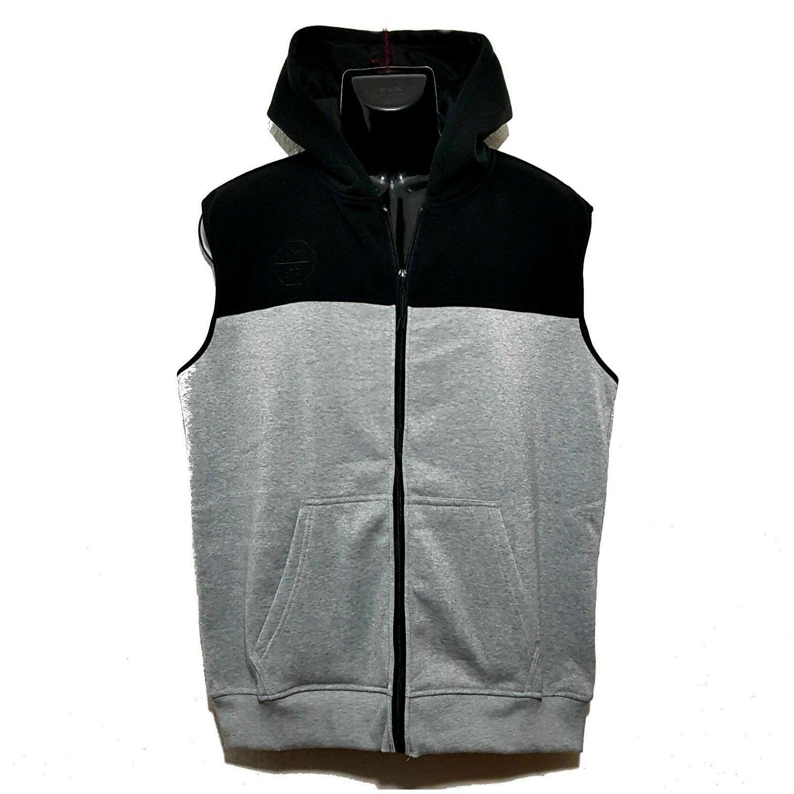 gilet felpato felpa giacca con cappuccio senza