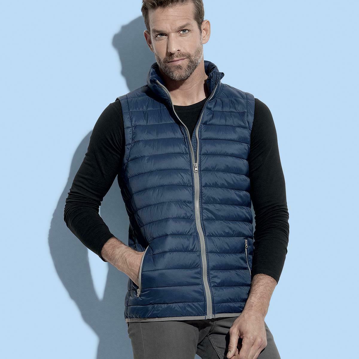 gilet uomo stedman smanicato active fashion style