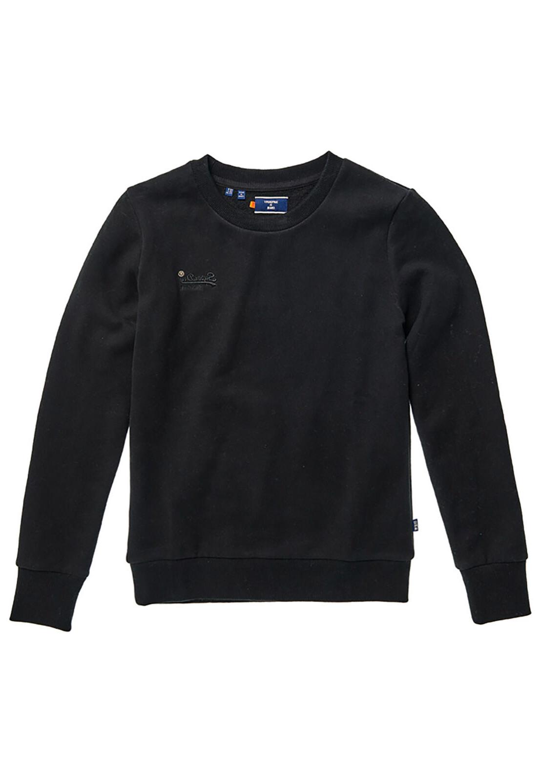 girocollo donna orange label crew sweat black