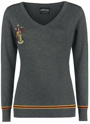 gryffindor donna maglione grigio sport regular