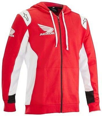 honda cerniera lampo hoodie uomo giacca con
