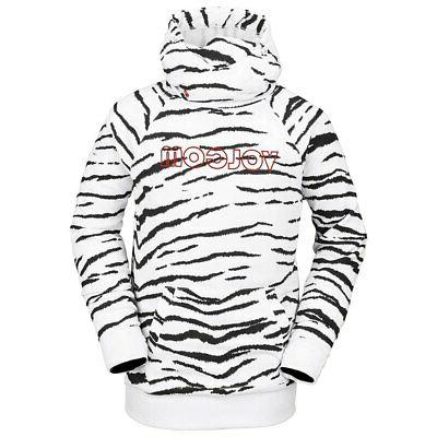 hydro riding hoodie felpa snowboard uomo white