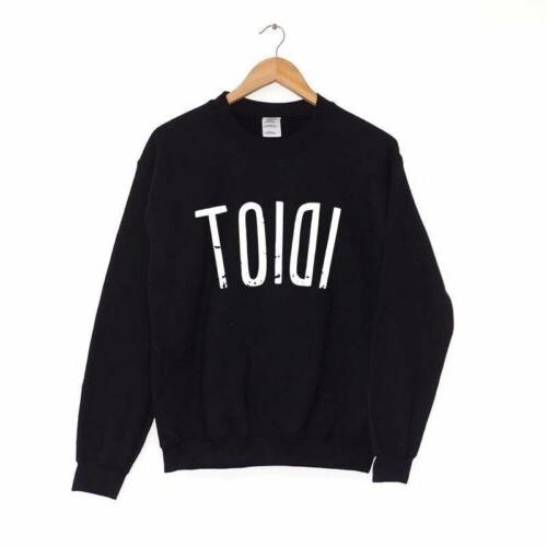 idiot maglione felpa maglione sos ootd 5