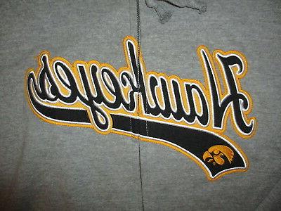 iowa hawkeyes felpa con cappuccio university logo