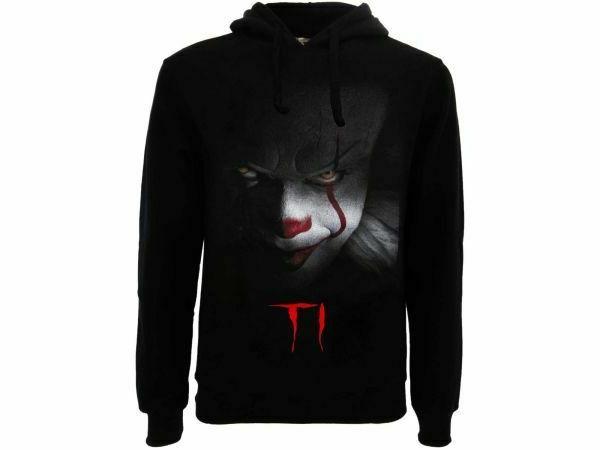 it felpa con cappuccio pennywise ufficiale nera