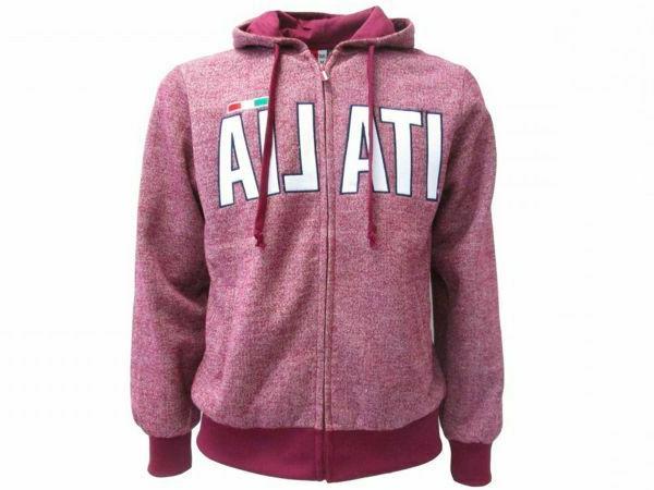 italia felpa con cappuccio e zip